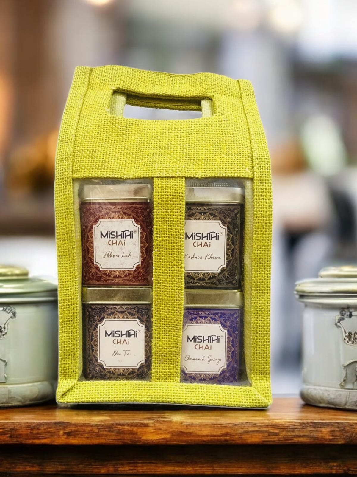 4 Tin Jute Hamper
