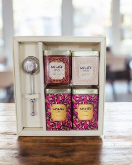 4 Tin With Strainer Gift Box