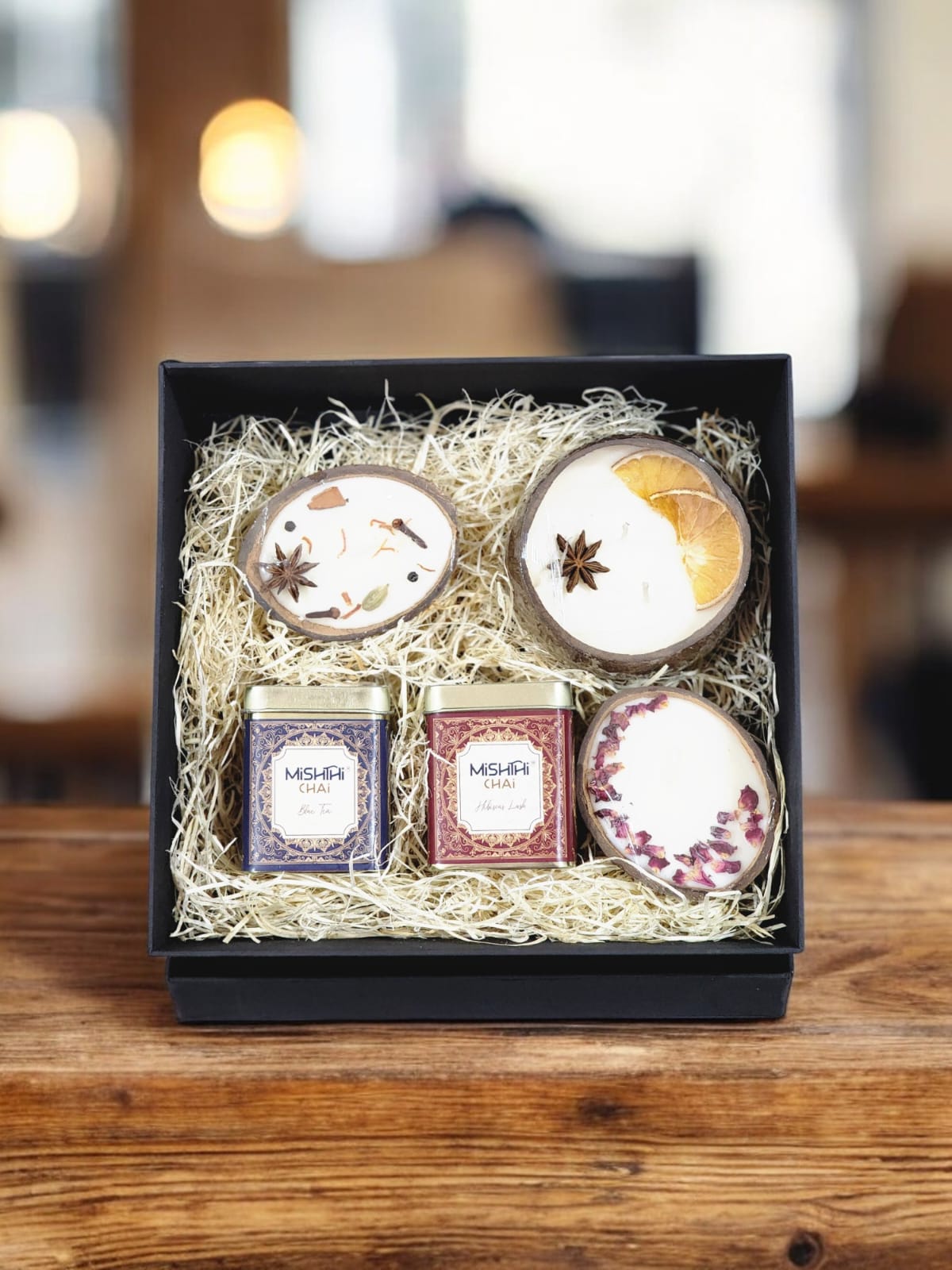 Green Tea & Coconut Shell Candle Hamper